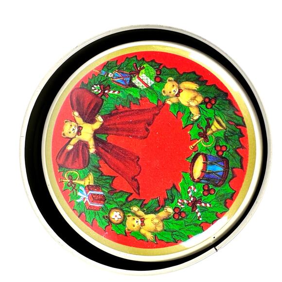 Nesting/Stacking Christmas Tins New Never Used Rocking Horse Sleigh Teddy Bear! - Picture 5 of 9